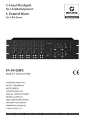 Monacor PA-4040MPX Manual De Instrucciones