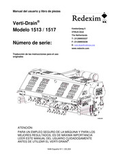 Redexim Verti-Drain 1517 Manual Del Usuario Y Libro De Piezas