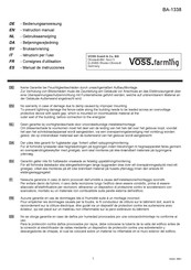 VOSS.farming BA-1338 Manual De Instrucciones