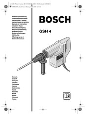 Bosch GSH 4 Instrucciones De Servicio