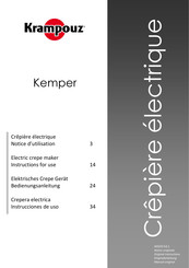 Krampouz Kemper CEBPD4 Instrucciones De Uso