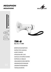 Monacor TM-6 Manual De Instrucciones