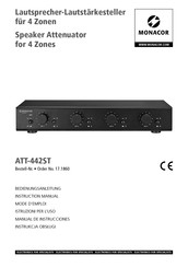 Monacor ATT-442ST Manual De Instrucciones