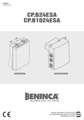 Beninca CP.B1024ESA Manual De Uso