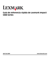 Lexmark Impact S300 Serie Guía De Referencia Rápida