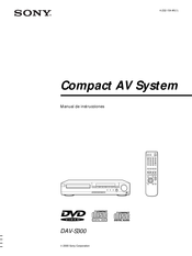 Sony DAV-S300 Manual De Instrucciones