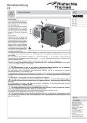 Rietschle Thomas VACFOX VC 75 Instrucciones De Uso