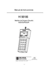 Hanna Instruments HI 98186-10 Manual De Instrucciones