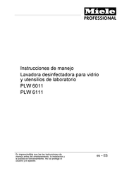 Miele professional PLW 6111 Instrucciones De Manejo