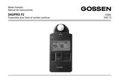 Gossen DIGIPRO F2 Manual De Instrucciones