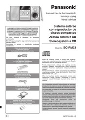 Panasonic SC-PM33 Instrucciones De Funcionamiento