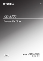 Yamaha CD-S300 Manual De Instrucciones
