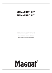 Magnat SIGNATURE 1109 Modo De Empleo