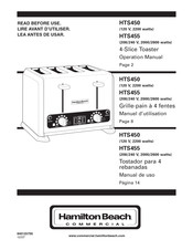 Hamilton Beach HTS450 Manual De Uso