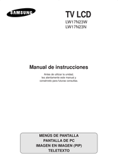 Samsung LW17N23W Manual De Instrucciones