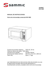 Sammic HM-1000 Manual De Instrucciones