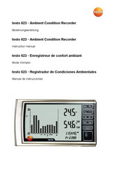 Testo 623 Manual De Instrucciones