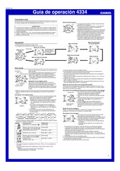 Casio 4334 Guía De Operación