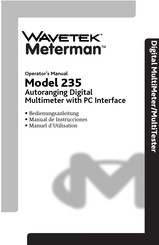 Wavetek Meterman 235 Manual De Instrucciones