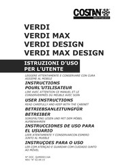 Costan VERDI Instrucciones De Uso