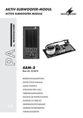 Monacor SAM-2 Manual De Instrucciones