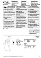 Eaton LS-XWA-ZBZ Manual De Instrucciones