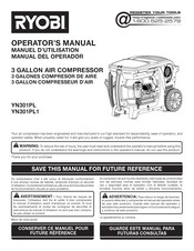 Ryobi YN301PL Manual Del Operador