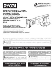 Ryobi P510 Manual Del Operador