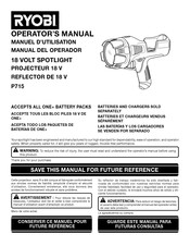 Ryobi P715 Manual Del Operador