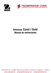 OHAUS Pioneer Gold PAJ812C Manual De Instrucciones