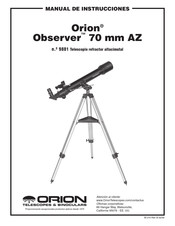 Orion Observer 70 mm aZ Manual De Instrucciones