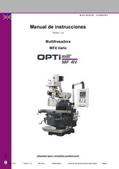 OPTIMUM Maschinen MF4 Vario Manual De Instrucciones