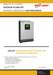 must-solar PV1800 VPK Manual De Usuario