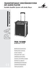 Monacor TXA-15 USB Manual De Instrucciones