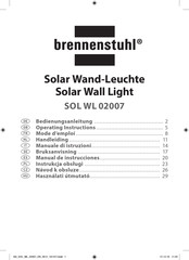 brennenstuhl SOL WL 02007 Manual De Instrucciones