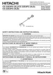 Hitachi CG 22EAP2 (SL) Manual De Instrucciones