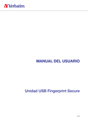 Verbatim Fingerprint Secure Manual Del Usuario