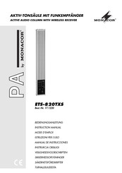 Monacor PA ETS-820TXS Manual De Instrucciones