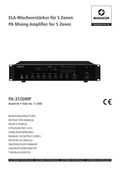 Monacor PA-312DMP Manual De Instrucciones