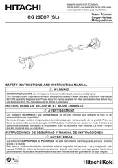 Hitachi CG 23ECP (SL) Manual De Instrucciones