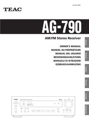 Teac AG-790 Manual Del Usuario