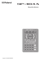 Roland SP-404A Manual De Referencia