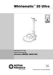 Nilfisk-Advance Advance 56201503 Instrucciones De Uso