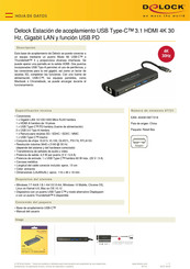 DeLOCK 87721 Manual Del Usuario