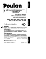 Electrolux Home Products Poulan 2150PR Manual De Instrucciones