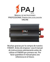 PAJ GPS ONLINE Manual De Instrucciones