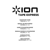 ION TAPE EXPRESS Manual De Inicio Rápido