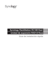 Synology RackStation RC18015xs+ Manual De Instrucciones