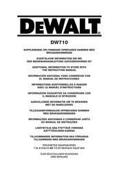 DeWalt DW710 Manual De Instrucciones