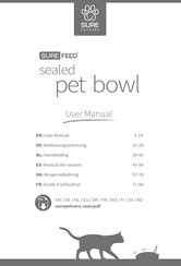 Sure Sealed pet bowl Manual Del Usuario